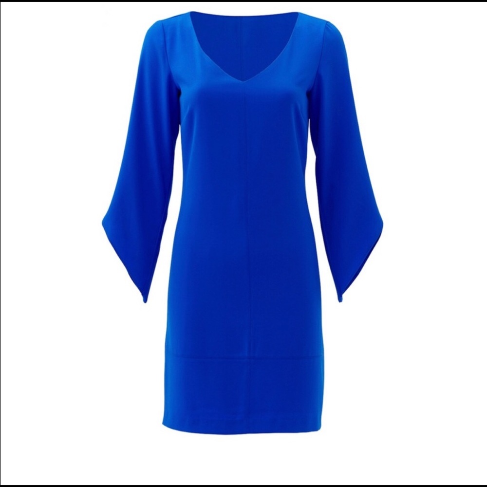 Laundry cobalt blue “Manhattan Mod” dress